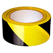 Лента оградительная черно-желтая ЛО-50, 50мм x 200м х 50мкм